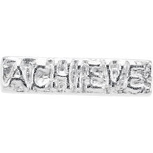 Load image into Gallery viewer, Sterling Silver 9.25x2.25 mm LifeLink‚Ñ¢ &quot;Achieve/Believe&quot; Spacer
