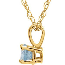 Load image into Gallery viewer, Youth Solitaire Birthstone Necklace or Pendant  
