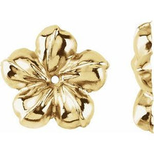 Load image into Gallery viewer, 14K Yellow Floral-Inspired Earring Jackets

