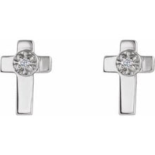 Load image into Gallery viewer, Accented Cross Earrings
