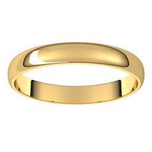 Load image into Gallery viewer, 10K Yellow 3 mm Half Round Ultra-Light Band Size 6
