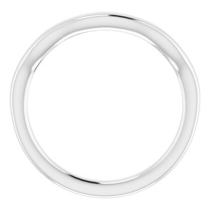Sterling Silver Band for 5.5 mm Square Ring