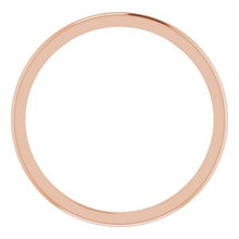 Load image into Gallery viewer, 14K Rose 1 mm Half Round Band Size 9.5
