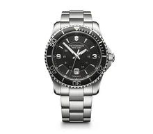 Load image into Gallery viewer, New Victorinox Maverick Large Stainless Steel Black Dial Men's Watch 241697