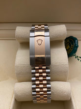 Load image into Gallery viewer, Rolex Oyster Perpetual Datejust 41 in Everose Rolesor features a chocolate dial and a Jubilee bracelet. Model# 126331, 2018 PRE-OWNED LUXURY WATCH