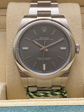 Load image into Gallery viewer, Rolex Oyster Perpetual 39 with a dark rhodium dial and an Oyster bracelet. Model 114300, 2015 PRE-OWNED LUXURY WATCH Stainless Steel