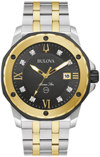 Load image into Gallery viewer, 98D175 Bulova Marine Star Black Dial Stainless Steel Bracelet