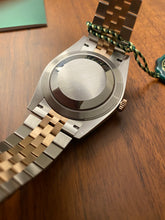 Load image into Gallery viewer, Rolex Oyster Perpetual Datejust 41 in Everose Rolesor features a chocolate dial and a Jubilee bracelet. Model# 126331, 2018 PRE-OWNED LUXURY WATCH