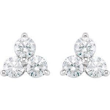 Charger l&#39;image dans la galerie, Three-Stone Cluster Earrings
