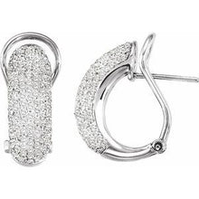 Load image into Gallery viewer, Pav√© Omega Clip Back Earrings
