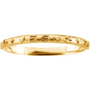 10K Yellow Prayer Ring Size 5