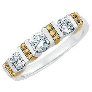 Three-Stone Anniversary Band
