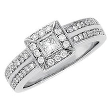 Charger l&#39;image dans la galerie, Bezel Set Accented Engagement Ring
