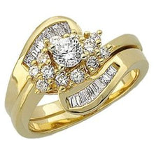 Charger l'image dans la galerie, Baguette Accented Engagement Ring or Band
