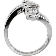 Load image into Gallery viewer, Bezel-Set Three-Stone Ring
