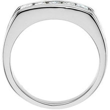 Load image into Gallery viewer, Platinum 3/4 CTW Diamond Men&#39;s Five-Stone Ring
