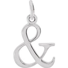 Load image into Gallery viewer, 14K White Ampersand Pendant
