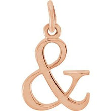 Load image into Gallery viewer, 14K Rose Ampersand Pendant
