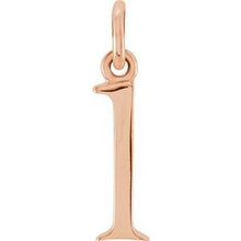 Load image into Gallery viewer, 14K Rose Lowercase Initial L Pendant
