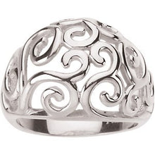 Charger l'image dans la galerie, Filigree Scroll Metal Ring
