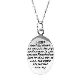 Sterling Silver Tragic Event 18" Necklace