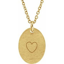 Load image into Gallery viewer, Be Posh¬Æ Engravable Oval-Shaped Pendant
