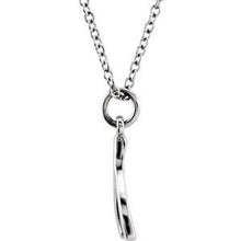 Charger l&#39;image dans la galerie, Sterling Silver Tiny Posh¬Æ Wishbone 16-18&quot; Necklace
