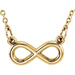 18K Yellow Vermeil Tiny Posh¬Æ Infinity-Inspired 16-18" Necklace