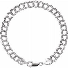 Load image into Gallery viewer, Sterling Silver Charm 7&quot; Bracelet
