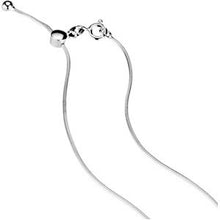 Load image into Gallery viewer, 1 mm Sterling Silver Adjustable Snake Chain
