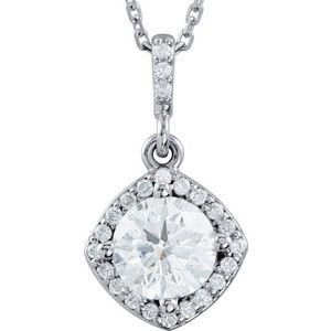 Halo-Style Necklace or Pendant