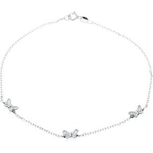 Load image into Gallery viewer, Sterling Silver Butterfly 10&quot; Anklet
