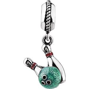 Sterling Silver 12x6.5 mm Kera¬Æ Bowling Charm