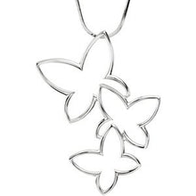 Load image into Gallery viewer, Sterling Silver 50.5x41 mm Butterfly Pendant
