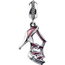 Charger l&#39;image dans la galerie, Sterling Silver 18x12 mm Red Heel Charm
