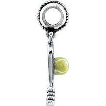 Charger l&#39;image dans la galerie, Sterling Silver 18x9.5 mm Kera Tennis Charm
