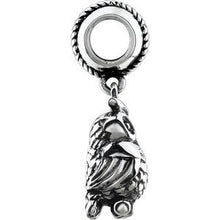 Charger l&#39;image dans la galerie, Sterling Silver 15x3 mm Owl Charm
