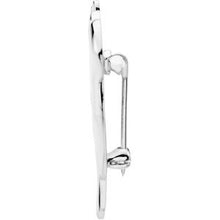 Load image into Gallery viewer, Sterling Silver 34x18.75 mm Robin Brooch
