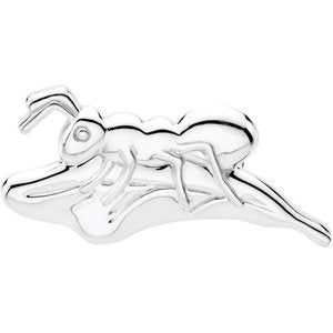 Sterling Silver 31.25x14.75 mm Ant Brooch
