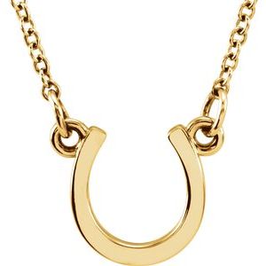 18K Yellow Vermeil Tiny Posh¬Æ Horseshoe 16-18