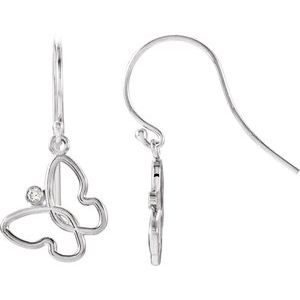 Accented Butterfly Earrings