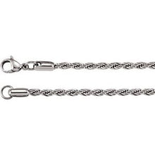 Load image into Gallery viewer, Stainless Steel 3 mm Rope 30&quot; Chain
