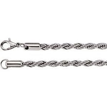 Load image into Gallery viewer, Stainless Steel 4 mm Rope 28&quot; Chain
