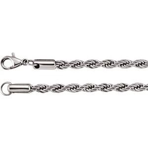 Stainless Steel 4 mm Rope 28" Chain