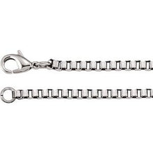 Load image into Gallery viewer, Stainless Steel 3 mm Box 24&quot; Chain
