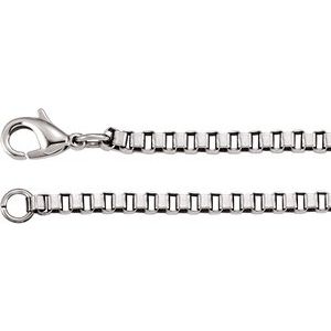 Stainless Steel 3 mm Box 24" Chain