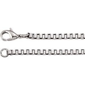 Stainless Steel 3 mm Box 20" Chain