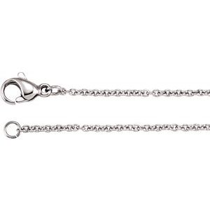 Stainless Steel 1.5 mm Cable 18" Chain