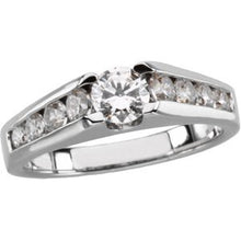 Load image into Gallery viewer, Platinum 1/2 CTW Diamond Engagement Ring
