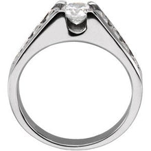 Load image into Gallery viewer, Platinum 1/2 CTW Diamond Engagement Ring
